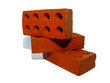 three red bricks