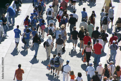 walking crowd