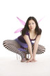 fairy with pink wings
