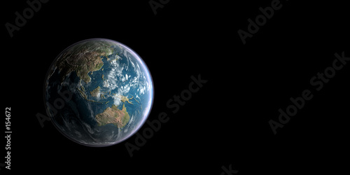 terre vue de l'espace