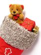 christmas stocking full of presents