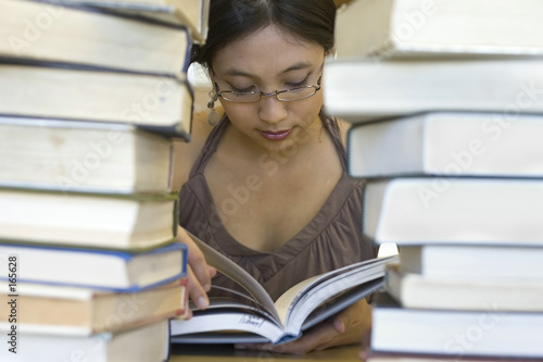 Photo: behind the books behind the books