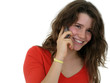 Photo: girl using a mobile phone girl using a mobile phone