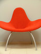 plain red chair