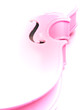 stylized artistic pink violin outline