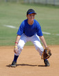 fielder in ready position