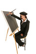 artist starting with a blank canvas
