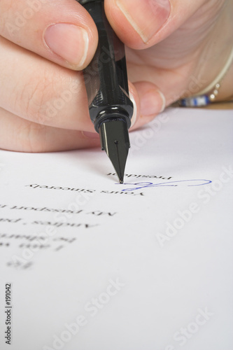 business signature - letter business signature - letter