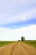 an open country road on the praries.
