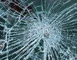 canvas print picture crashed windshield