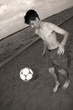 soccer on the beach