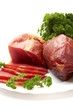 tasty greens and meat