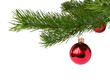 red christmas balls