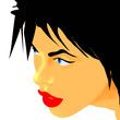 sensual woman face