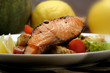 Photo: grilled salmon and salad 2 grilled salmon and salad 2