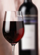 wine glass and bottle