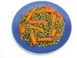 plat de petits pois et carottes - carots and peas