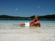 man in lake