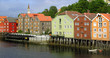 river buildings, trondheim river buildings, trondheim