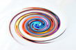 Colorful abstract swirling vortex