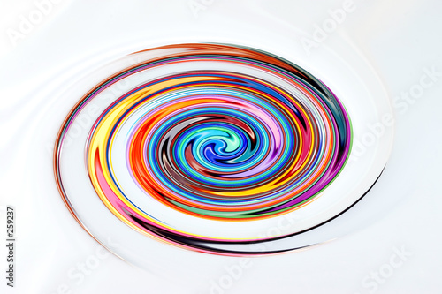 colorful abstract swirling vortex