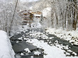 le borne sous la neige
