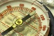compass and old map
