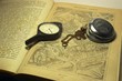 old map and watch