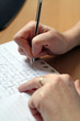 feuille d'écriture