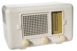 white retro radio