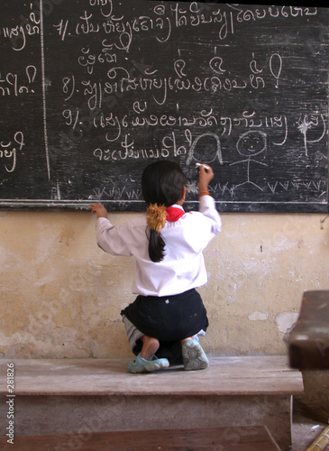 laos school girl