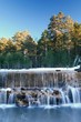cascada en mitad del bosque
