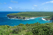 falaises de la porte de l'enfer en guadeloupe