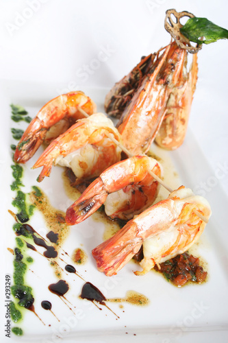 brochette de gambas
