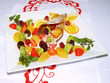 dessert with fruits