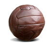 vintage football isolated w. path