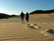 father and son hiking fraser island father and son hiking fraser island