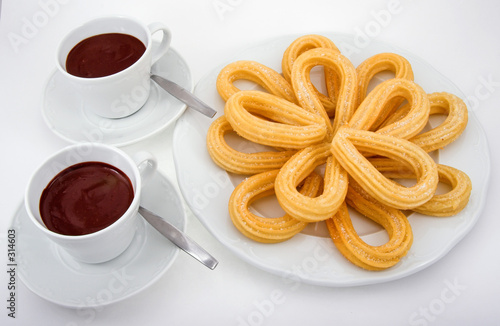 Foto: chocolate con churros chocolate con churros