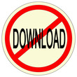 panneau download interdit