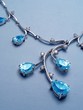 necklace with sapphires.