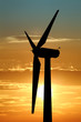 wind turbine against dramatic sky