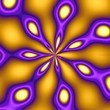 Illustration: gold & purple peacock pattern gold & purple peacock pattern