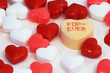 heart shaped candies