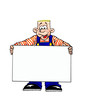 mechaniker mit tafel
