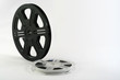 isolated film reels