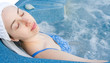 relaxing in the hot tub
