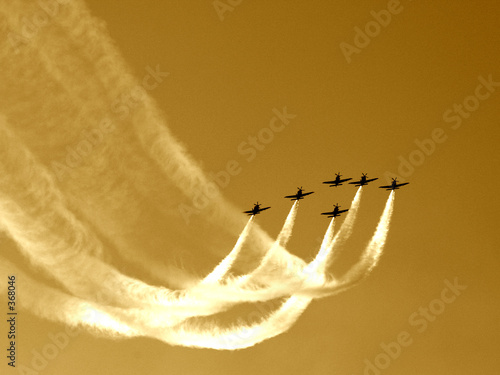 Photo: synchronized team flight- flying in formations synchronized team flight- flying in formations