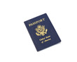 passport on white background