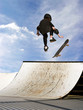 girl is learning to skateboard
