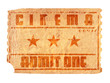 aged cinema ticket